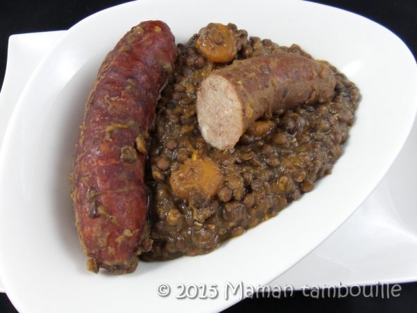 Saucisses Lentilles Maman Tambouille