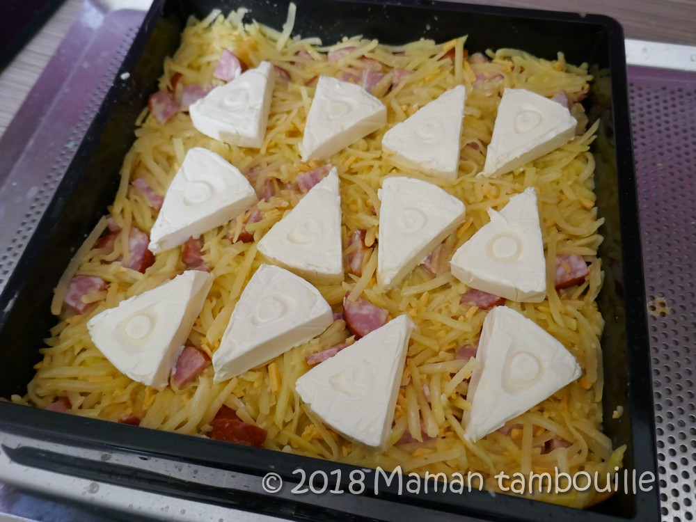 Gâteau de pomme de terre à la vache qui rit Maman Tambouille