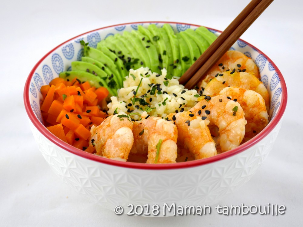 Poke Bowl Aux Crevettes Saut Es Maman Tambouille