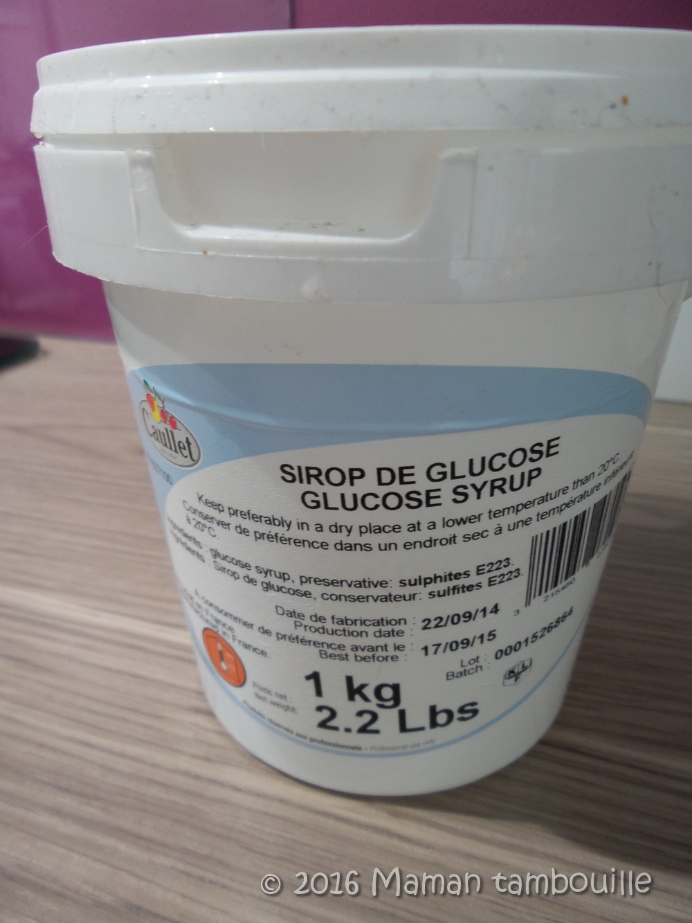 Sirop de glucose - 1 kg - Caullet