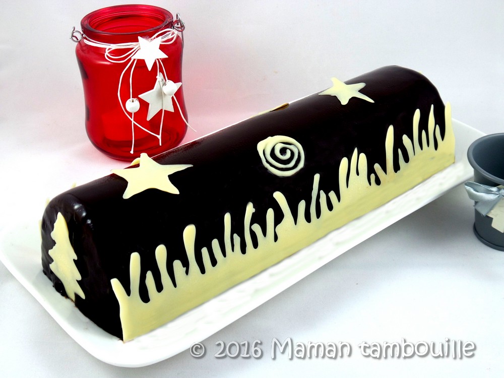 Bûche Noël Sucre d'orge avec Insert