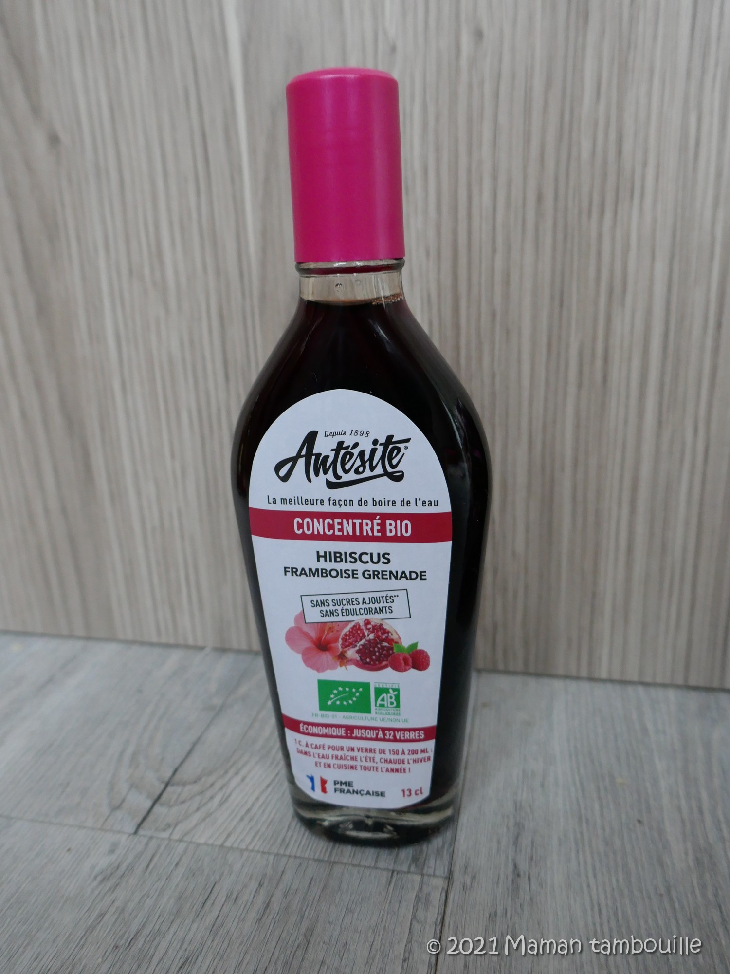 Sirop hibiscus framboise grenade bio ANTESITE