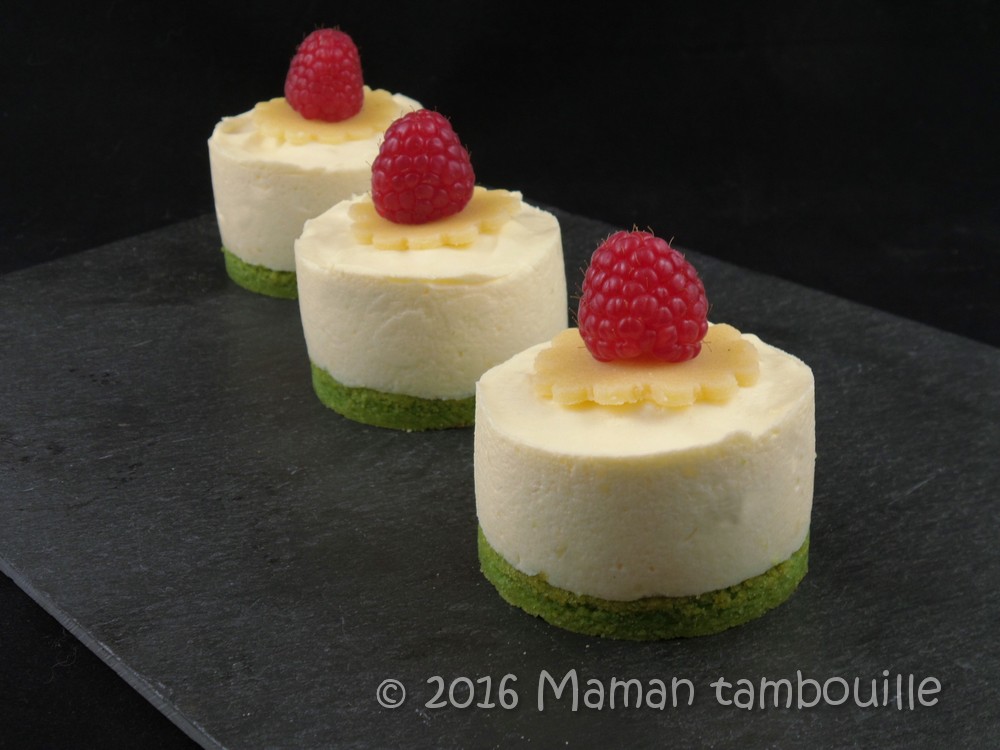 Entremet Pistache Framboise Et Creme D Amande Maman Tambouille