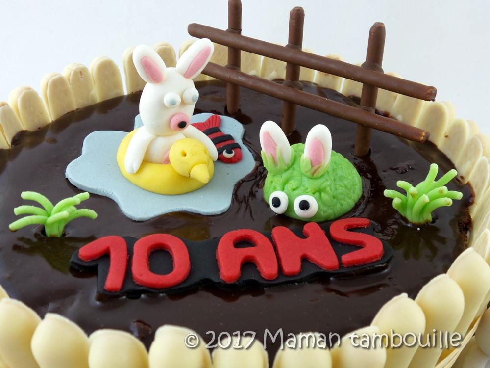 Gateau D Anniversaire Lapins Cretins Maman Tambouille