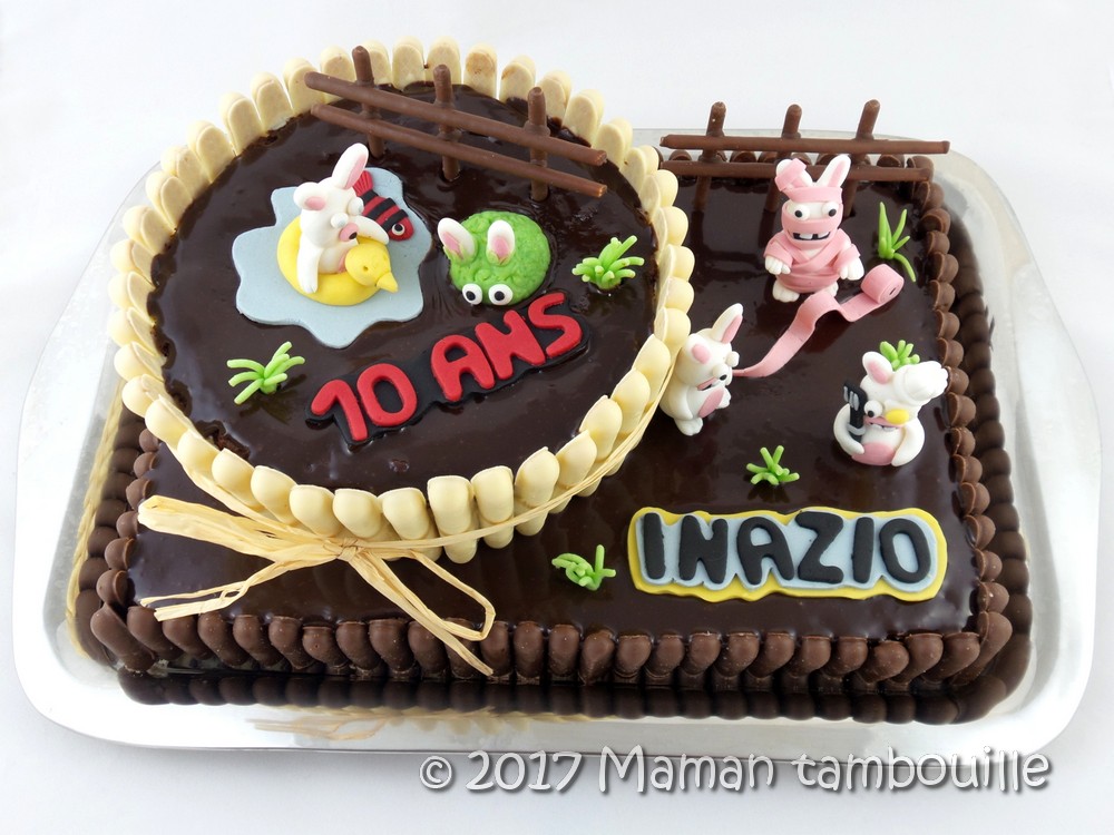 Gateau D Anniversaire Lapins Cretins Maman Tambouille