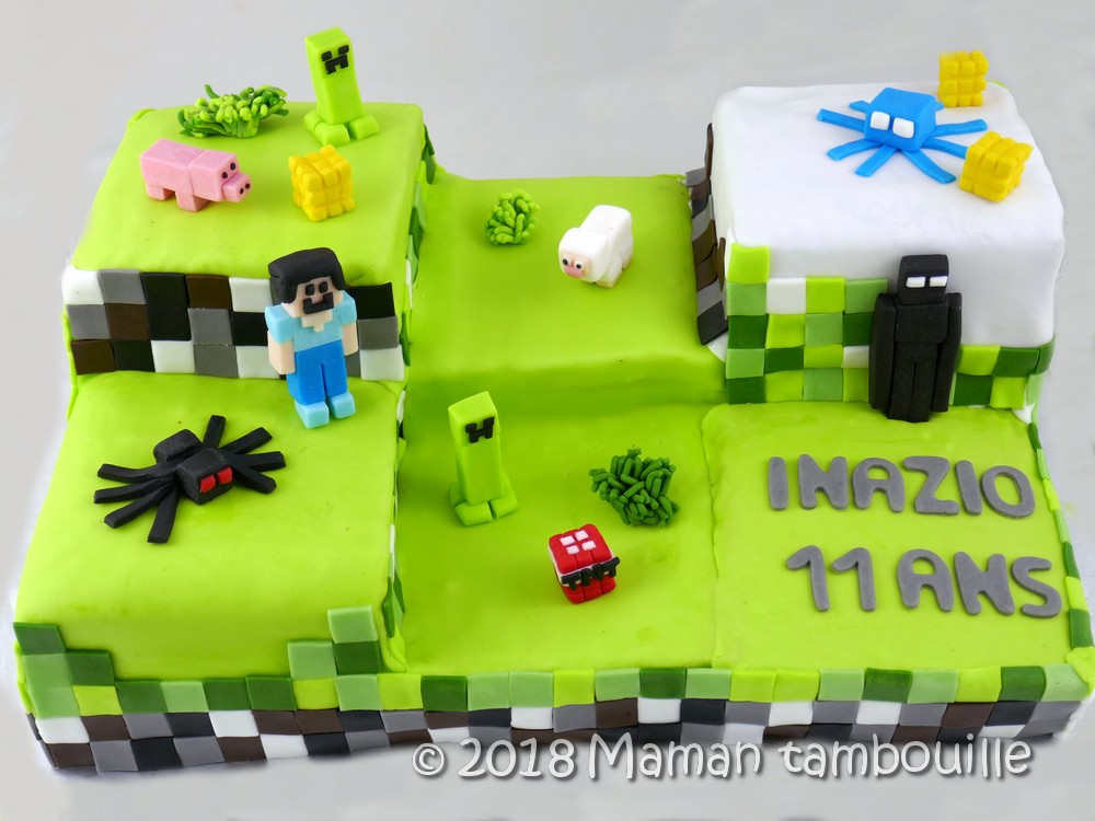 Gateau Minecraft Maman Tambouille