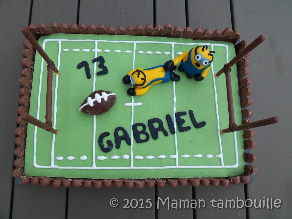 Gâteau terrain de football - Recette Cake design