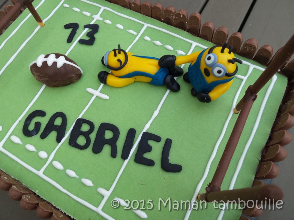 Gateau Rugby Des Minions Maman Tambouille