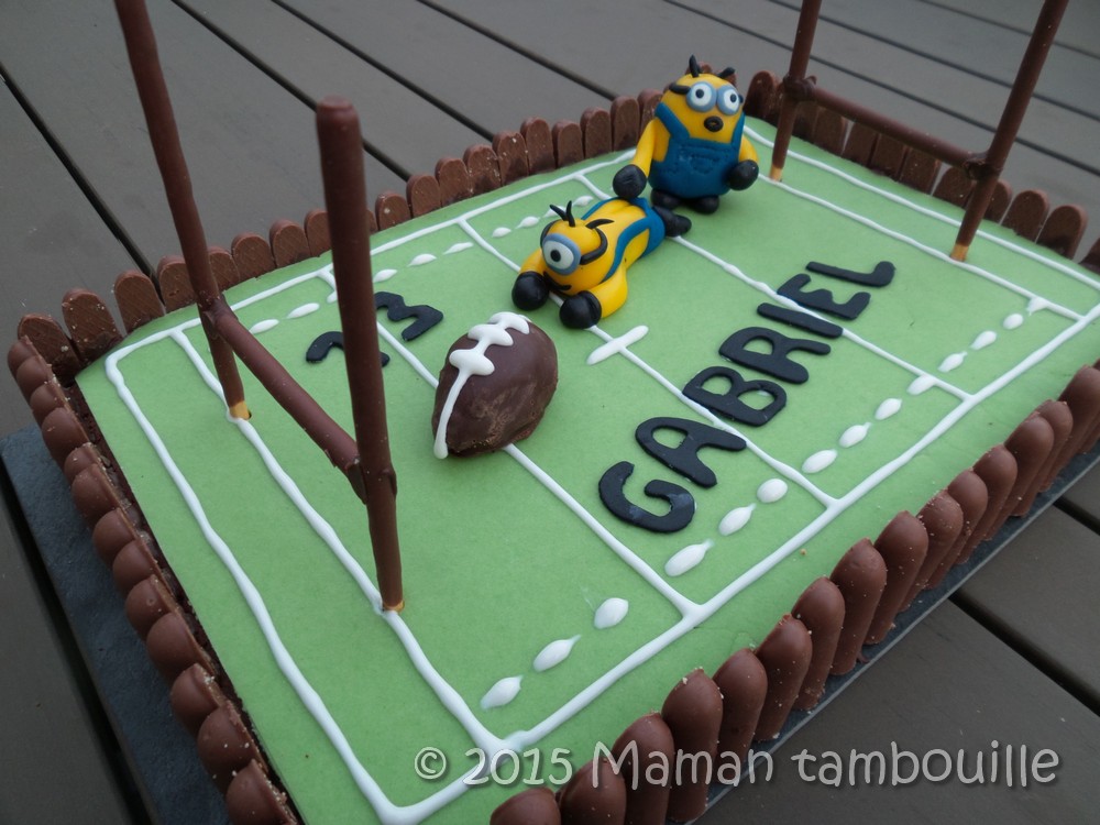 Gateau Rugby Des Minions Maman Tambouille