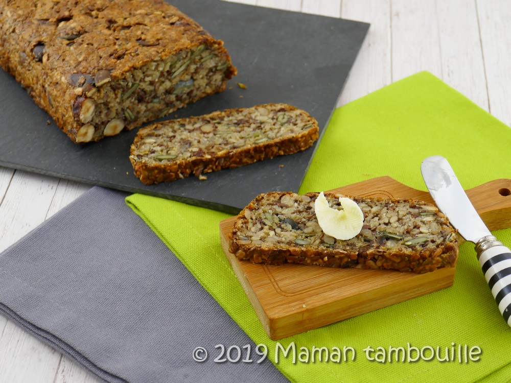 Pain sans gluten multigrains maison • Recettes Trouvailles Voyages Camping