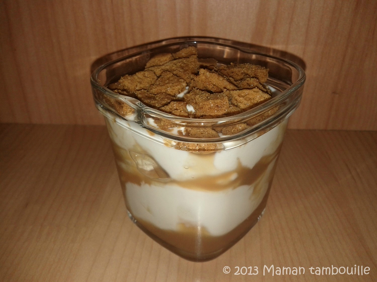 You are currently viewing Verrine fromage blanc, banane, caramel au beurre salé