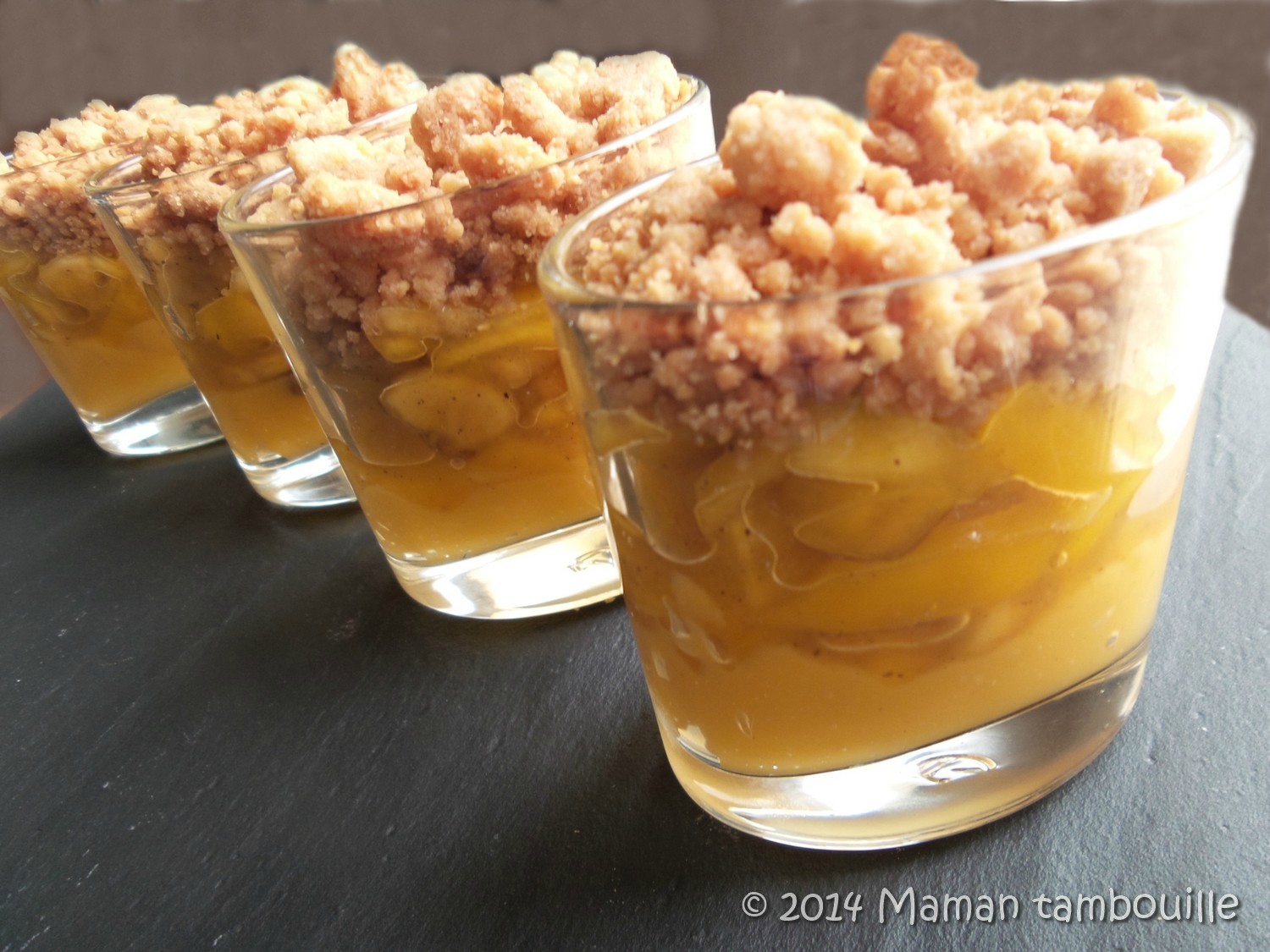 You are currently viewing Verrine mangue, passion, crumble