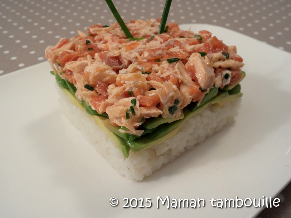 You are currently viewing Faux tartare de saumon au riz