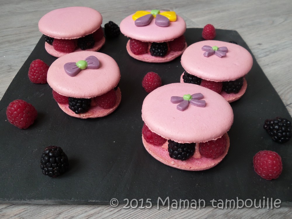 You are currently viewing Macarons framboises et mûres