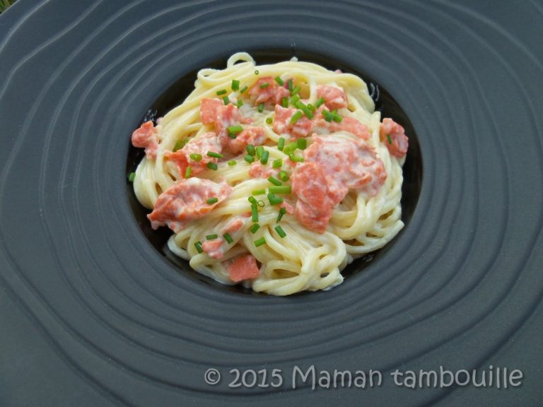Pâtes au saumon Maman Tambouille