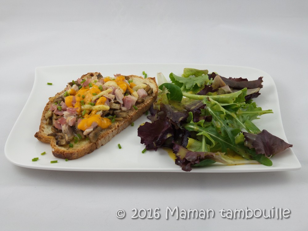 Read more about the article Tartines aux trois fromages