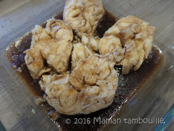 Cabillaud au soja sur salsa de légumes Maman Tambouille