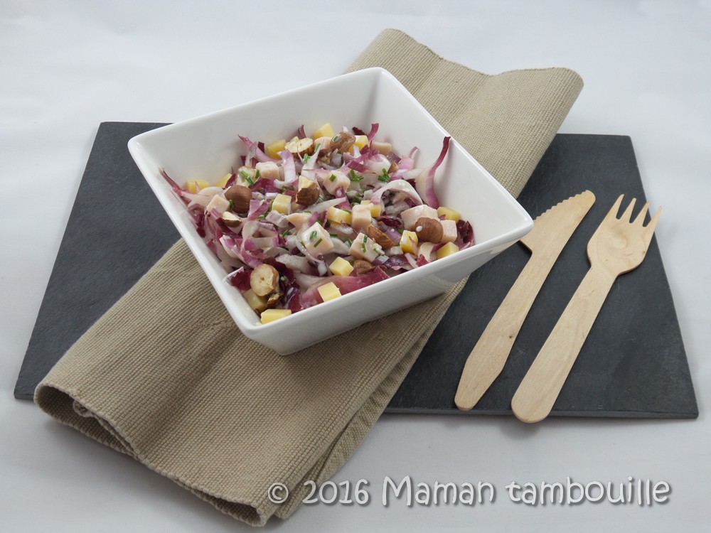 Salade d'endive au beaufort et noisettes Maman Tambouille