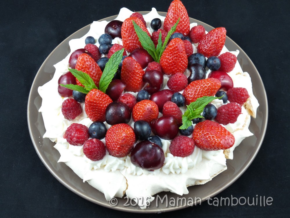 You are currently viewing Pavlova aux fruits rouges