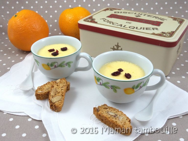 Read more about the article Crèmes à l’orange au lait d’amande