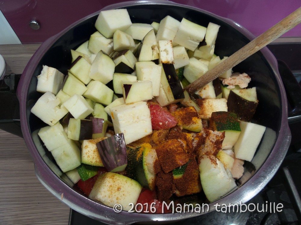 Poulet aux courgettes façon tajine Maman Tambouille