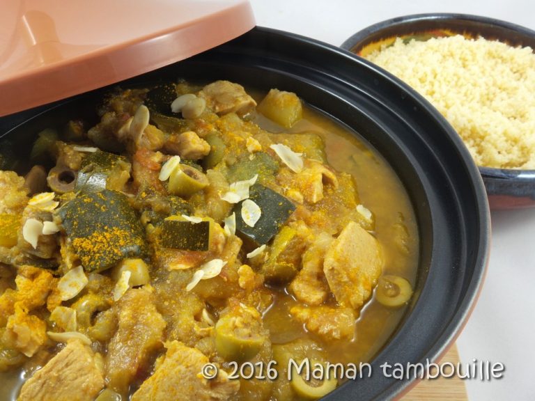 Poulet aux courgettes façon tajine Maman Tambouille