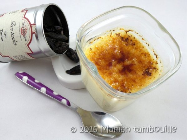 Crème brûlée à la fève tonka
