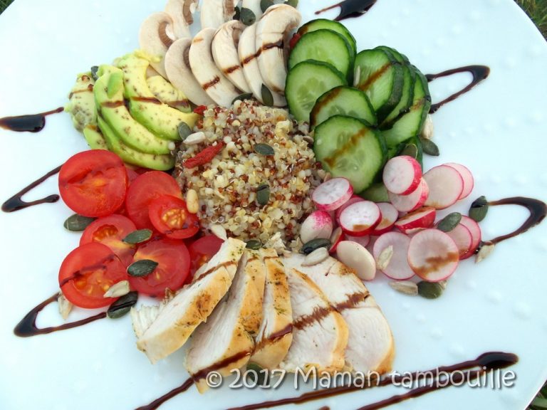 Lire la suite à propos de l’article Salade au quinoa et poulet grillé