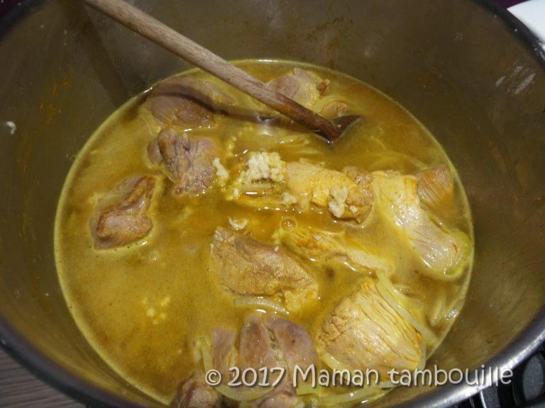 Sauté de porc au curry Maman Tambouille