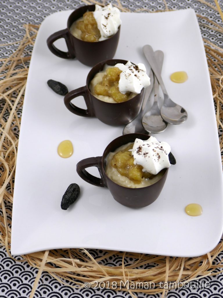 Lire la suite à propos de l’article Crème miel tonka et sa compotée de banane
