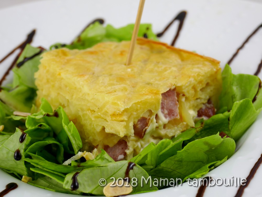 Gâteau de pomme de terre à la vache qui rit Maman Tambouille