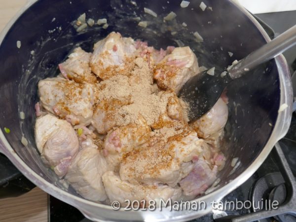 Sauté de porc sauce crémée au cognac Maman Tambouille
