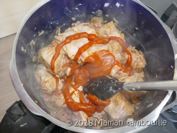 Sauté de porc sauce crémée au cognac Maman Tambouille