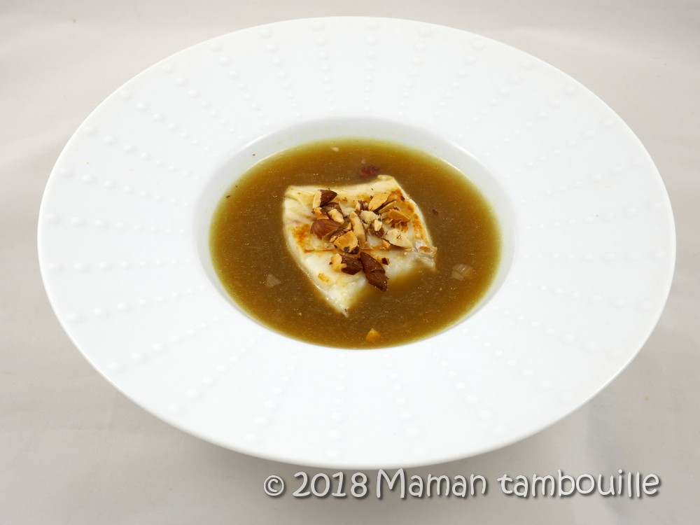 Cabillaud en bouillon de champignon Maman Tambouille