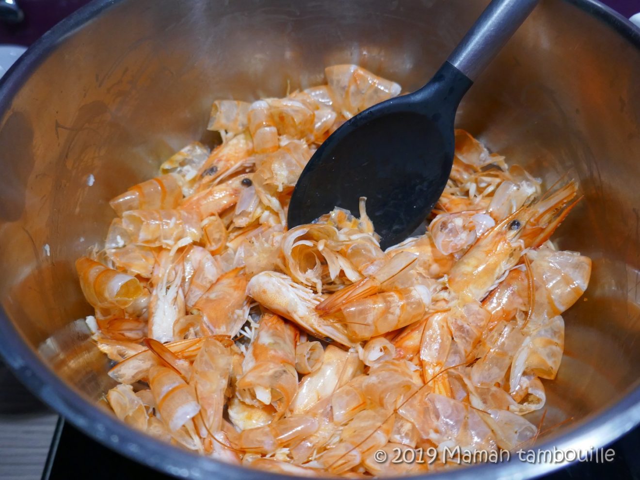 Lasagnes aux crevettes et sa bisque safranée Maman Tambouille