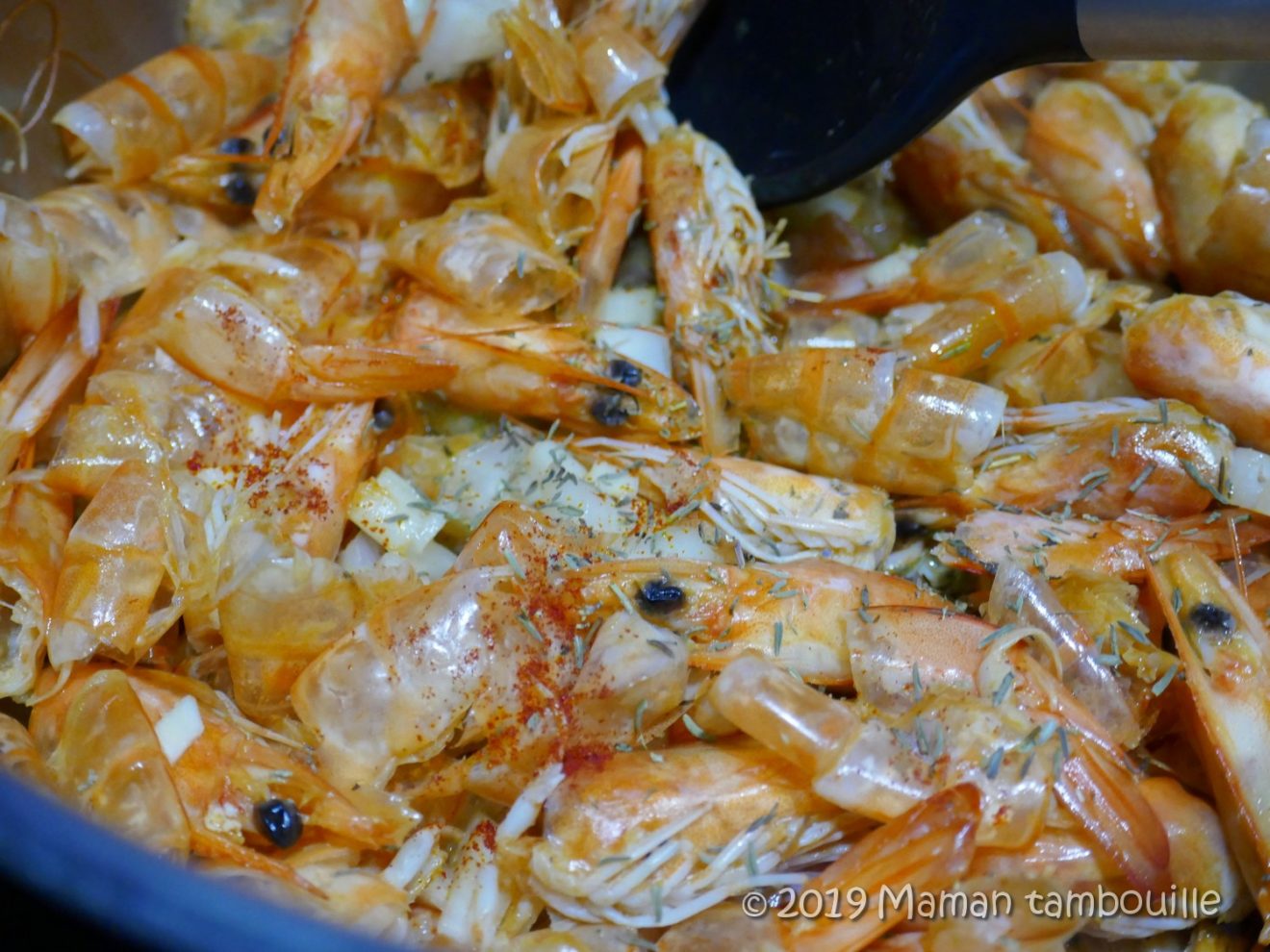 Lasagnes aux crevettes et sa bisque safranée Maman Tambouille