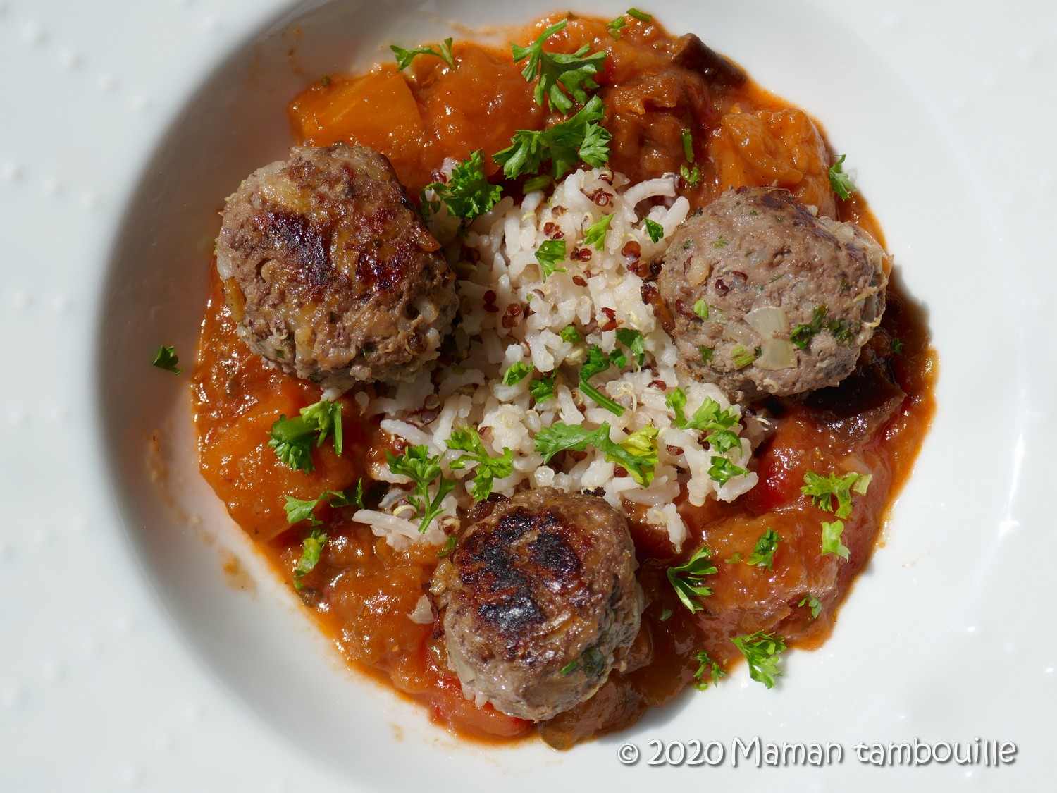 Boulettes de boeuf au riz Maman