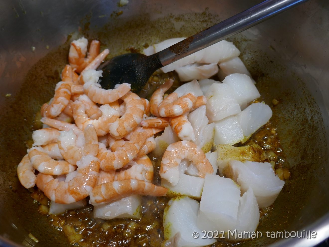 Butter fish & prawn Maman Tambouille